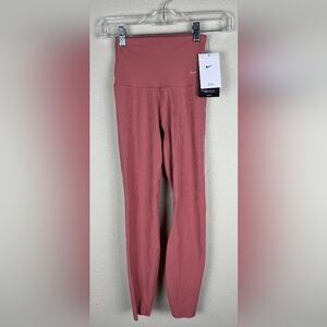 Nike Pink Women's Leggings Zenvy Dri Fit Ribbed XS